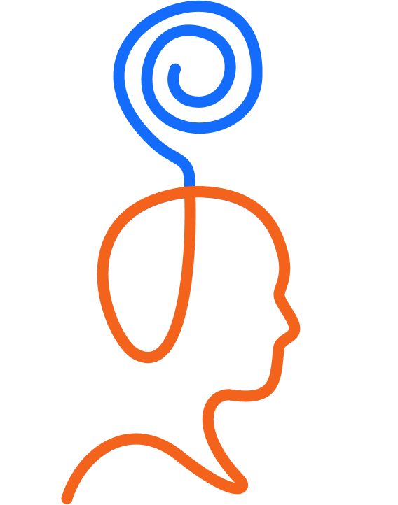 Illustration of person with thought